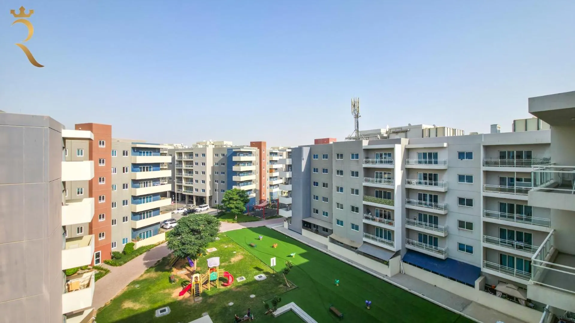 Lägenhet Al Reef Cozy 1Br With Pool And Serene Vibes Abu Dhabi Förenade Arabemiraten